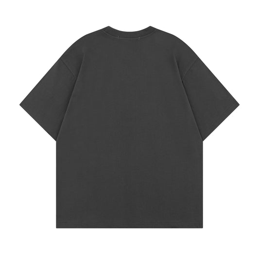 𝕃oose 𝔽it ☞𝟤𝟢𝟤𝟧 ☜美式復古手繪塗鴉圓領寬版上衣T-03