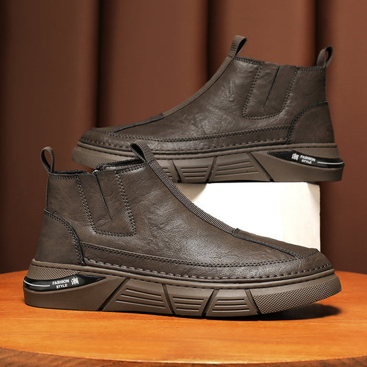 ♛𝔽𝕦𝕤𝕚𝕠𝕟 𝔽𝕠𝕔𝕦𝕤☢︎ᴄᴀꜱᴜᴀʟ ᴅʀᴇꜱꜱ ♜✽2025✽ 户外馬丁靴軟面英倫休閒時尚潮鞋 中性男女款 xᴡ𝟪𝟫