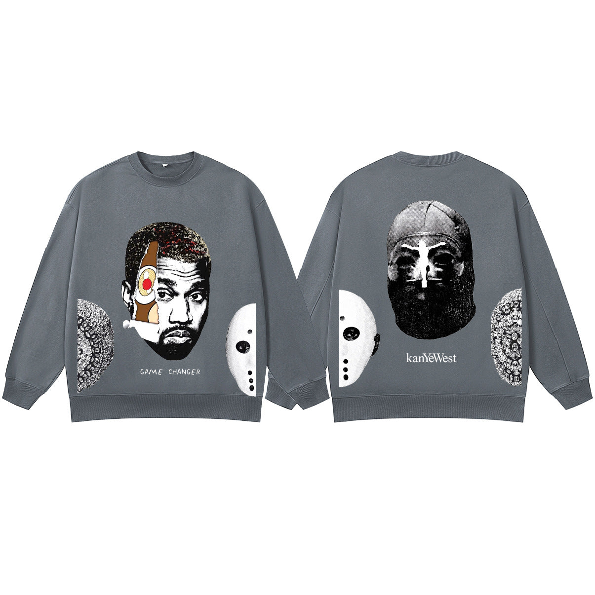 ♛𝔽𝕦𝕤𝕚𝕠𝕟 𝔽𝕠𝕔𝕦𝕤 ♛410G重磅水洗美式復古圓領厚T GH-70