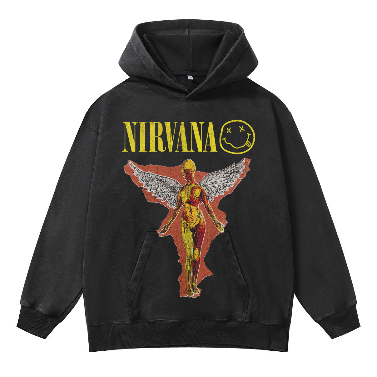 ♛𝔽𝕦𝕤𝕚𝕠𝕟 𝔽𝕠𝕔𝕦𝕤 ♛410G重磅水洗美式復古落肩連帽大學T FZ-30