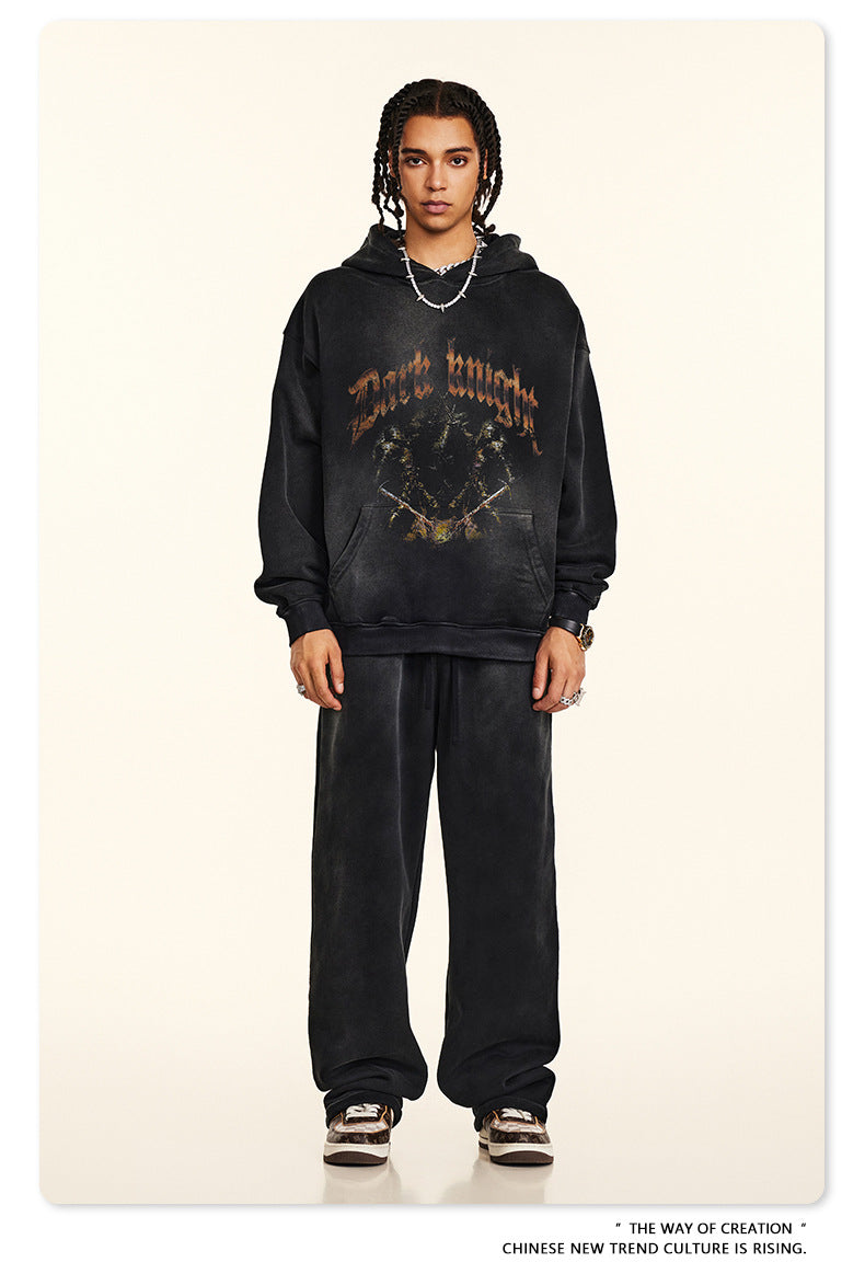 ♛𝔽𝕦𝕤𝕚𝕠𝕟 𝔽𝕠𝕔𝕦𝕤 ♛2025秋冬高磅復古水洗印花帽T B-23