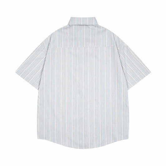 𝕃oose 𝔽it ☞𝟤𝟢𝟤𝟧 ☜日式復古領帶塗鴉圖案百搭休閒寬鬆襯衫