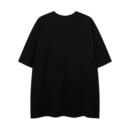 𝕃oose 𝔽it ☞𝟤𝟢𝟤𝟧 ☜美式復古街頭印花圓領男女中性 T-Shirt寬版上衣 DA-28