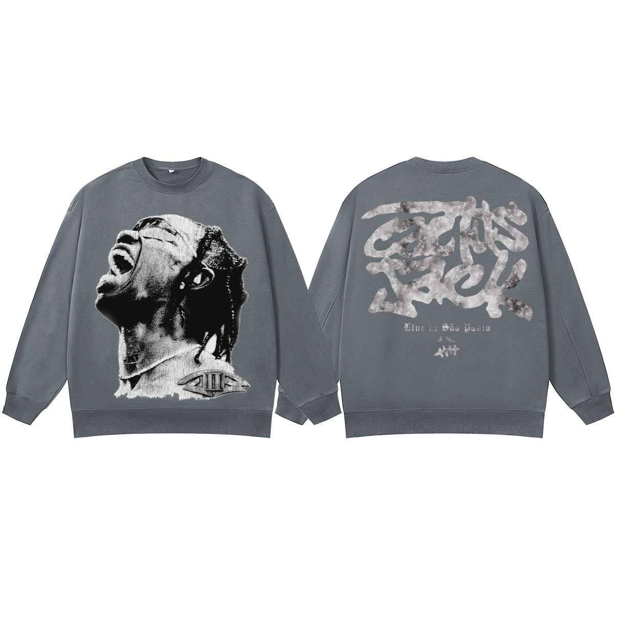 ♛𝔽𝕦𝕤𝕚𝕠𝕟 𝔽𝕠𝕔𝕦𝕤 ♛410G重磅水洗美式復古圓領厚T GH-52