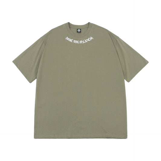 𝔽𝕦𝕤𝕚𝕠𝕟 𝔽𝕠𝕔𝕦𝕤-ᴄʜɪᴄᴀɴᴏ♠︎悍匪♠︎美式嘻哈寬鬆重磅圓領TATTOO文字短袖