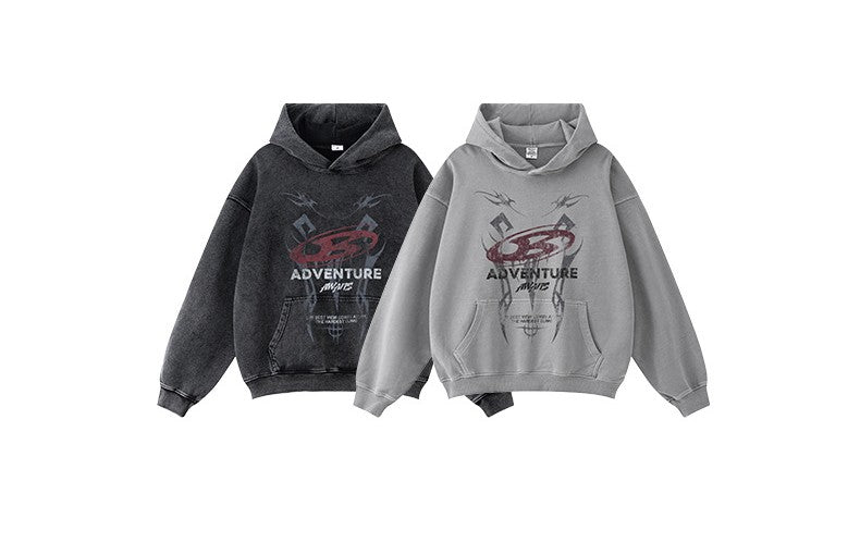 ♛𝔽𝕦𝕤𝕚𝕠𝕟 𝔽𝕠𝕔𝕦𝕤 ♛2025秋冬高磅復古水洗印花帽T B-88