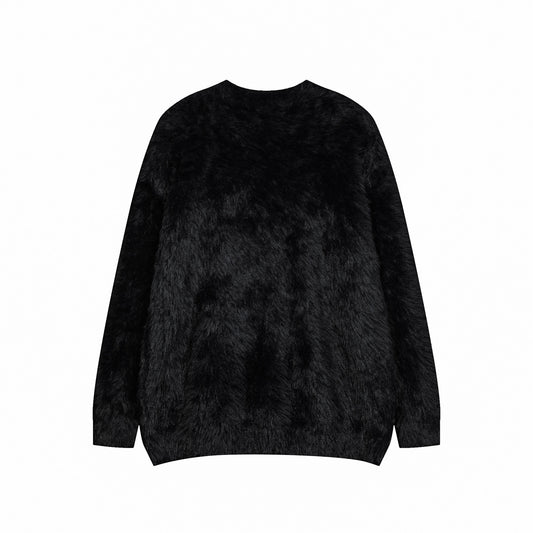 ⓀⓃⒾⓉ𒉽2025秋冬復古慵懶小狗圓領針織 M-14