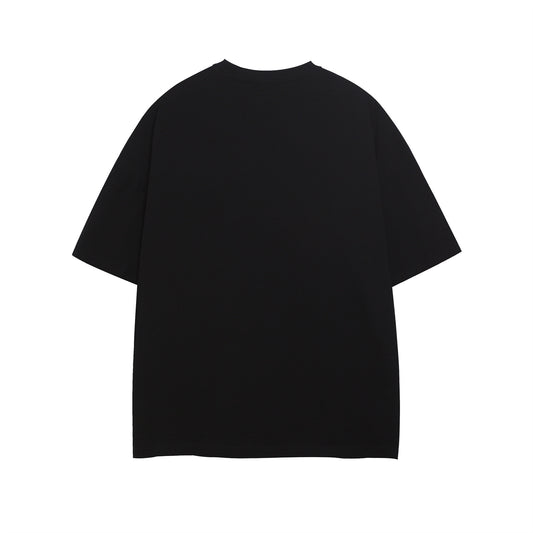 𝕃oose 𝔽it ☞𝟤𝟢𝟤𝟧 ☜美式復古印花字母圓領寬版上衣MT-1