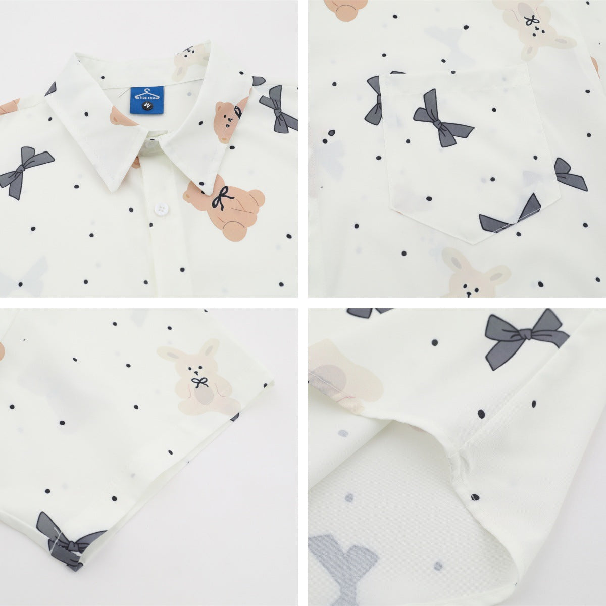 𝕃oose 𝔽it ☞𝟤𝟢𝟤𝟧 ☜日式復古圖案滿版印花百搭休閒寬鬆襯衫 ᴠᴊ𝟣𝟧