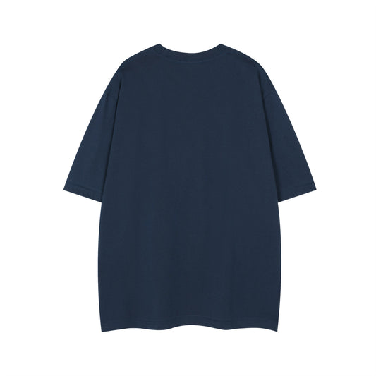 𝕃oose 𝔽it ☞𝟤𝟢𝟤𝟧 ☜美式復古小狗印花圓領男女中性 T-Shirt寬版上衣 DA-78