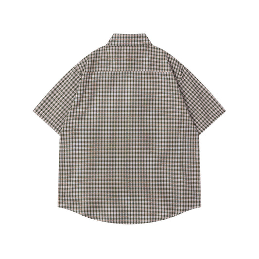 𝕃oose 𝔽it ☞𝟤𝟢𝟤𝟧 ☜美式復古字母印花短袖襯衫N-30