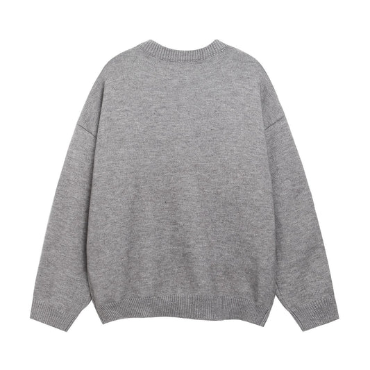 ⓀⓃⒾⓉ𒉽2025秋冬臘腸狗圖案圓領針織 K-57