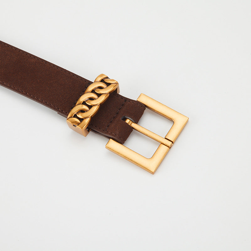 𝗕𝗘𝗟𝗧復古女款合金扣真皮簡約腰帶款 11