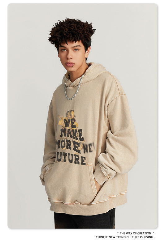 ♛𝔽𝕦𝕤𝕚𝕠𝕟 𝔽𝕠𝕔𝕦𝕤 ♛2025秋冬重磅硬挺水洗印花帽T G-15