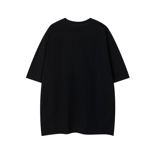 𝕃oose 𝔽it ☞𝟤𝟢𝟤𝟧 ☜美式復古字母印花圓領T-Shirt寬版上衣 SC-5