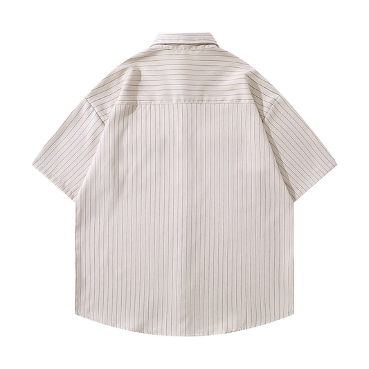 𝕃oose 𝔽it ☞𝟤𝟢𝟤𝟧 ☜領帶系列日式復古學院風百搭休閒短袖襯衫PZ-7