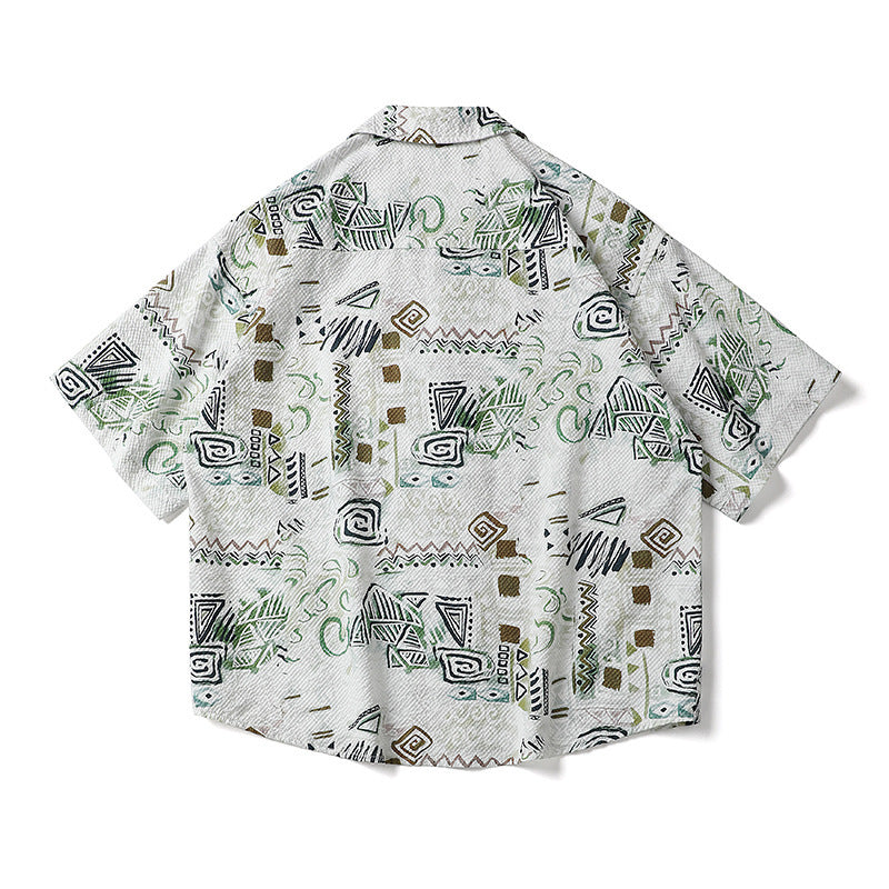 𝕃oose 𝔽it ☞𝟤𝟢𝟤𝟧 ☜日式古著民族風休閒寬鬆襯衫 PZ-0