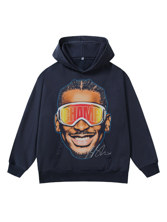 ♛𝔽𝕦𝕤𝕚𝕠𝕟 𝔽𝕠𝕔𝕦𝕤 ♛410G重磅水洗美式復古連帽大學T FZ-87