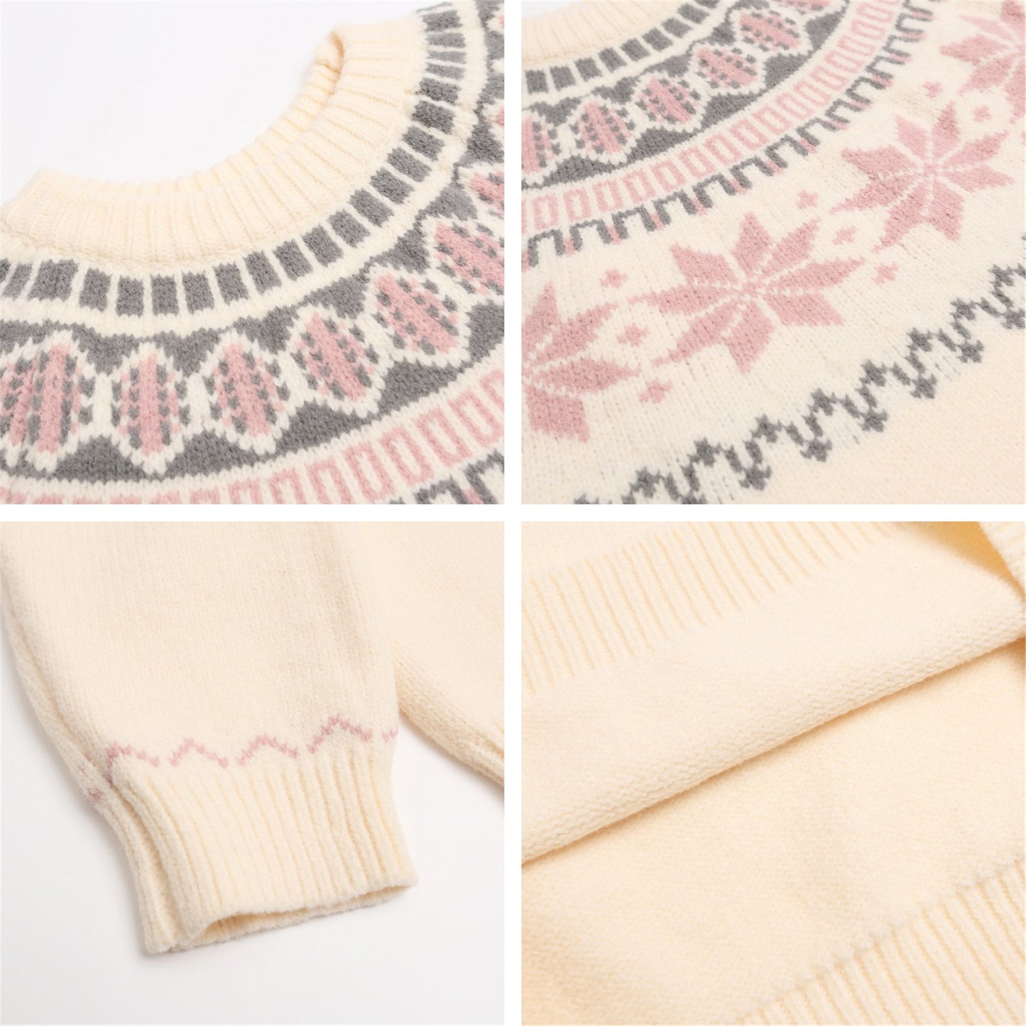 ⓀⓃⒾⓉ𒉽2025秋冬民族風圓領針織 K-75