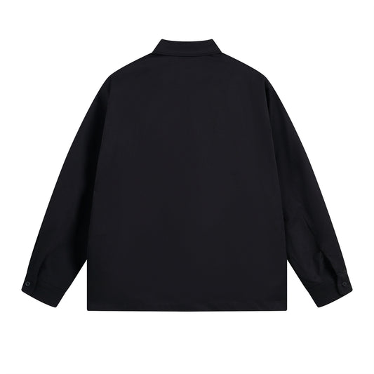 𝔼mbro 𝕊hirt𒉽秋冬長袖復古印花寬鬆襯衫 N-85