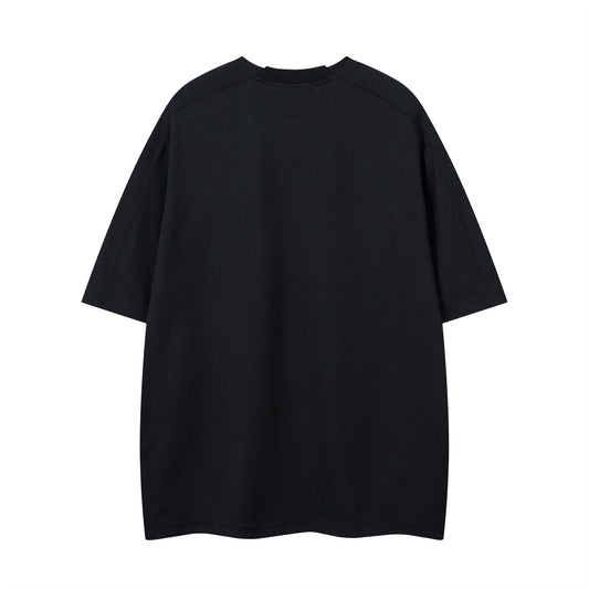 𝕃oose 𝔽it ☞𝟤𝟢𝟤𝟧 ☜美式復古設計感風格半拉鍊男女中性 T-Shirt寬版上衣 B16