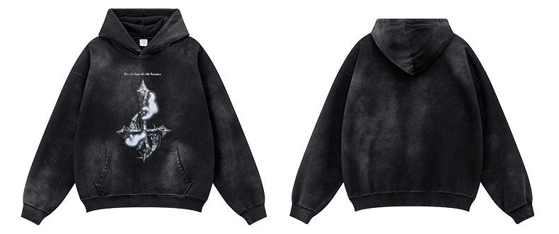 ♛𝔽𝕦𝕤𝕚𝕠𝕟 𝔽𝕠𝕔𝕦𝕤 ♛2025秋冬高磅復古水洗印花帽T 531