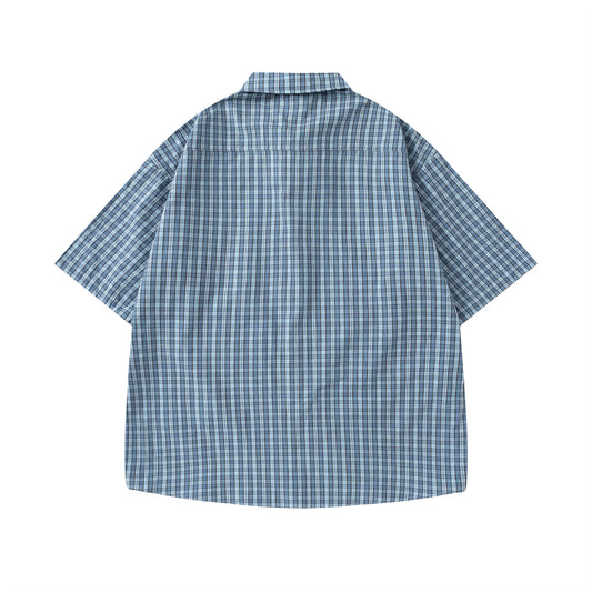 𝕃oose 𝔽it ☞𝟤𝟢𝟤𝟧 ☜領帶系列復古學院風休閒格子襯衫 R-074