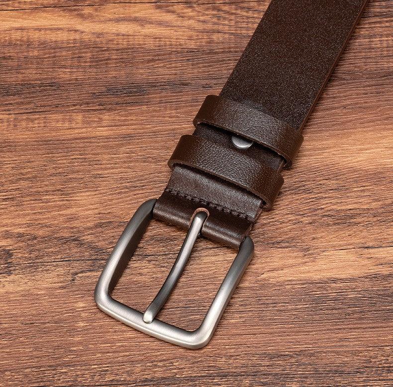 𝗕𝗘𝗟𝗧 復古男款合金扣真皮簡約真皮腰帶 51