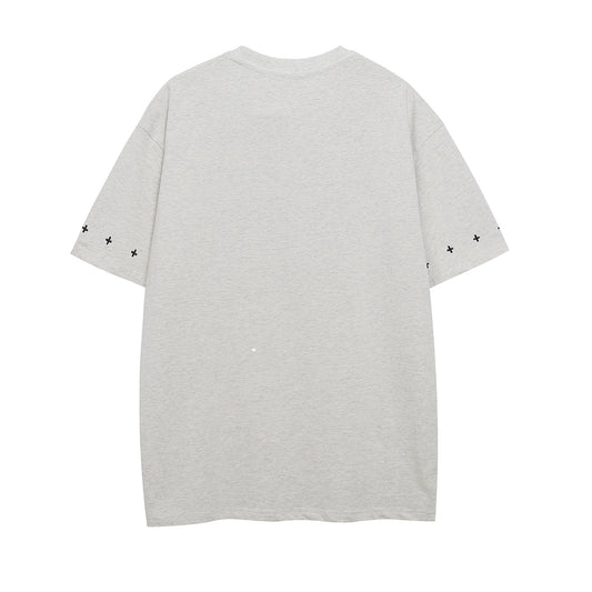 𝕃oose 𝔽it ☞𝟤𝟢𝟤𝟧 ☜美式復古設計感星星圖案男女中性T-Shirt上衣 SY32