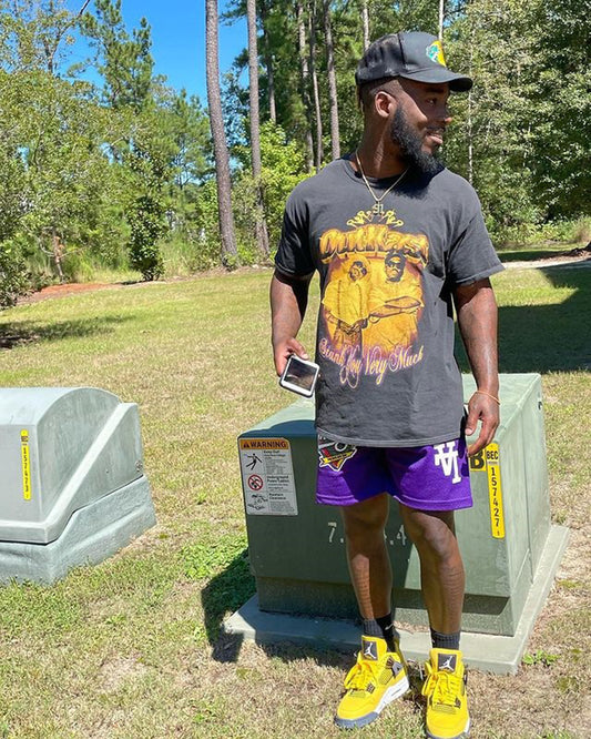 🔆𝔽𝕦𝕤𝕚𝕠𝕟 ☀ 𝔽𝕠𝕔𝕦𝕤 🔆美式棒球大聯盟潮牌AL短褲休閒運動超透氣四分褲沙灘褲男(6色)