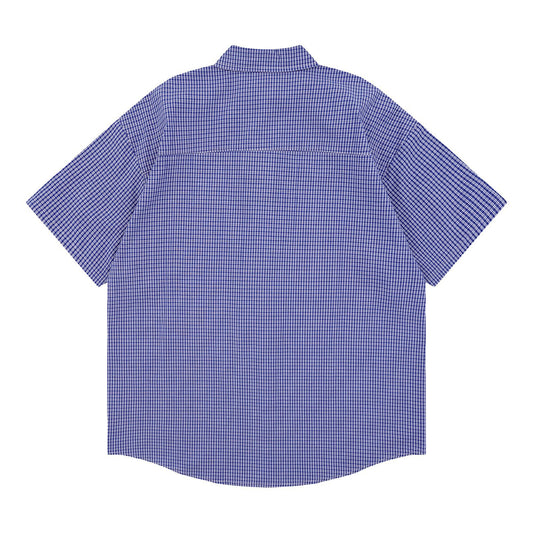 𝕃oose 𝔽it ☞𝟤𝟢𝟤𝟧 ☜領帶系列塗鴉小鴨格子寬鬆襯衫A-300