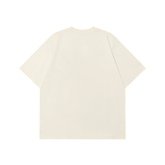 𝕃oose 𝔽it ☞𝟤𝟢𝟤𝟧 ☜美式復古設計感貼布繡圓領寬版上衣TN-51