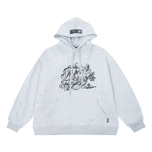 𝔽𝕦𝕤𝕚𝕠𝕟 𝔽𝕠𝕔𝕦𝕤-ᴄʜɪᴄᴀɴᴏ♠︎悍匪♠︎ 美式嘻哈上衣電繡刺客筆連帽長袖大學帽T