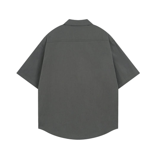 𝕃oose 𝔽it ☞𝟤𝟢𝟤𝟧 ☜美式復古數字8印花百搭休閒寬鬆襯衫 N-139