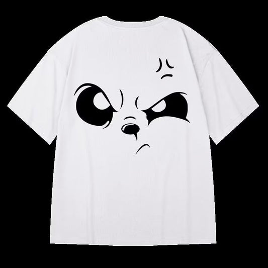 𝔽𝕦𝕤𝕚𝕠𝕟 𝔽𝕠𝕔𝕦𝕤 ✘ 2025時尚歐美潮牌胖子嘻哈宽鬆短袖T恤男情侣款大碼情侣裝短性 A88