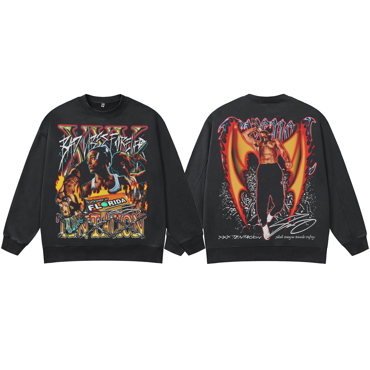 ♛𝔽𝕦𝕤𝕚𝕠𝕟 𝔽𝕠𝕔𝕦𝕤 ♛410G重磅水洗美式復古圓領厚T GH-63