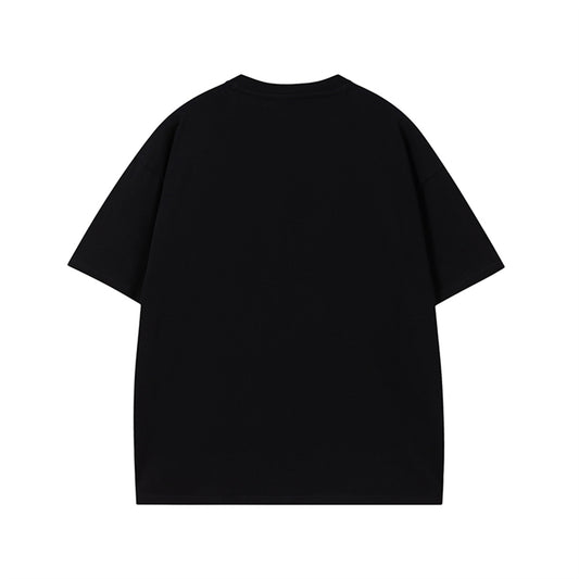 𝕃oose 𝔽it ☞𝟤𝟢𝟤𝟧 ☜美式復古愛心字母圓領T-Shirt寬版上衣SA-5