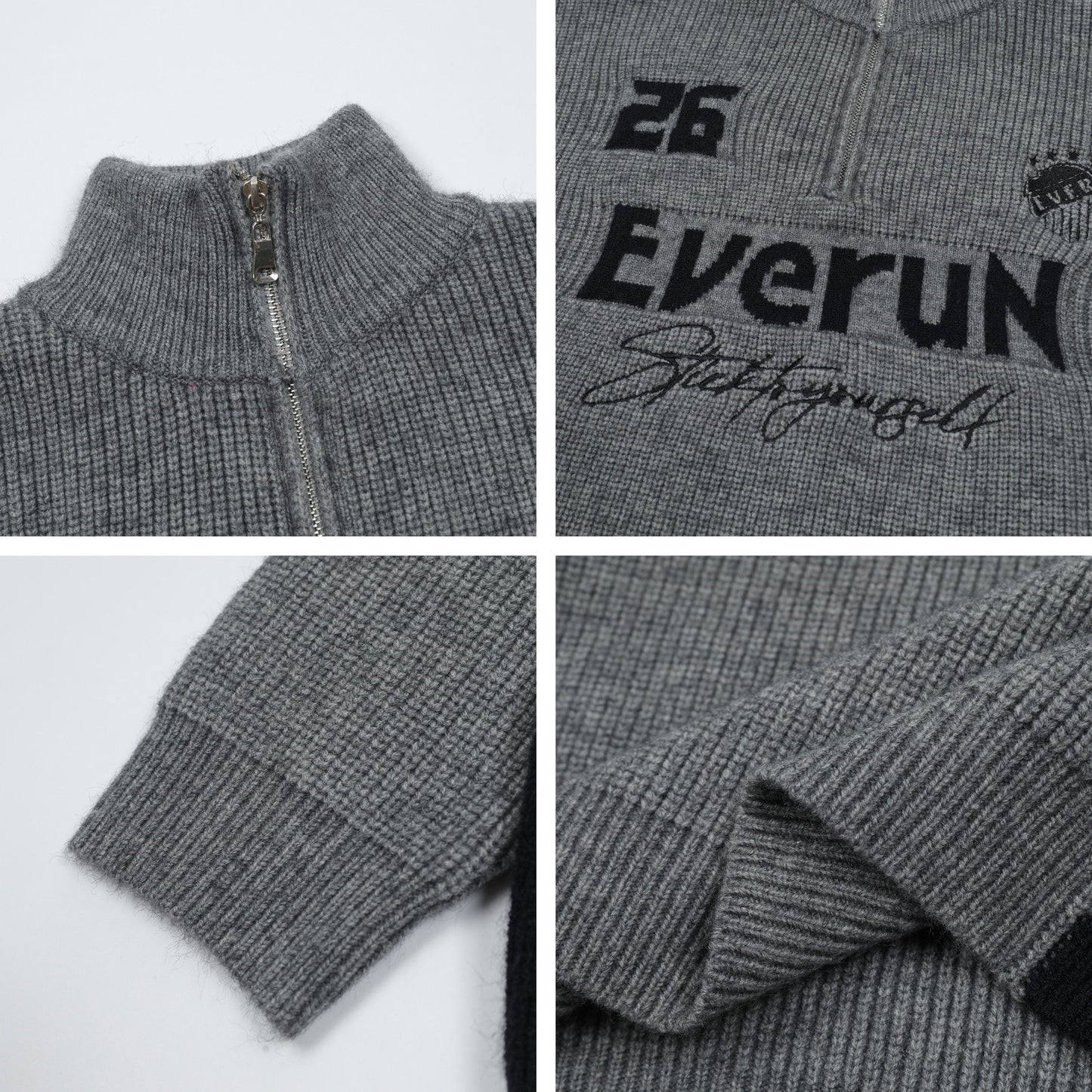 ⓀⓃⒾⓉ𒉽2025秋冬復古半高領運動風針織 M-13