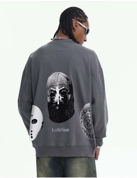 ♛𝔽𝕦𝕤𝕚𝕠𝕟 𝔽𝕠𝕔𝕦𝕤 ♛410G重磅水洗美式復古圓領厚T GH-70