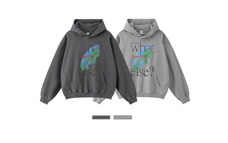 ♛𝔽𝕦𝕤𝕚𝕠𝕟 𝔽𝕠𝕔𝕦𝕤 ♛2025秋冬高磅復古水洗印花帽T 5-63