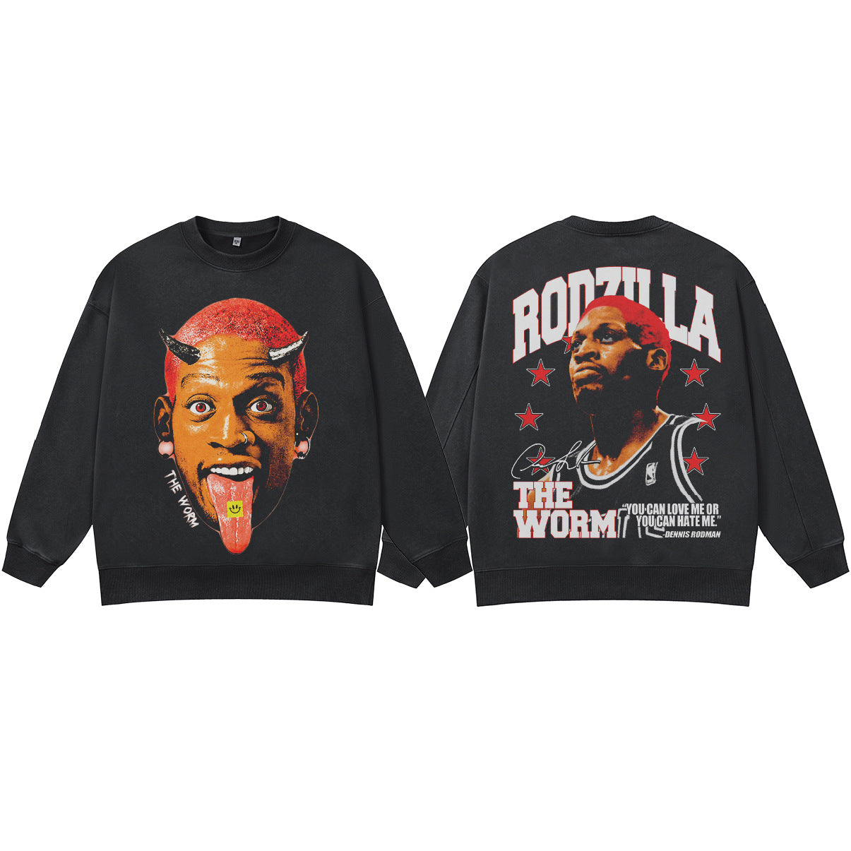 ♛𝔽𝕦𝕤𝕚𝕠𝕟 𝔽𝕠𝕔𝕦𝕤 ♛410G重磅水洗美式復古運動風圓領厚T GH-43