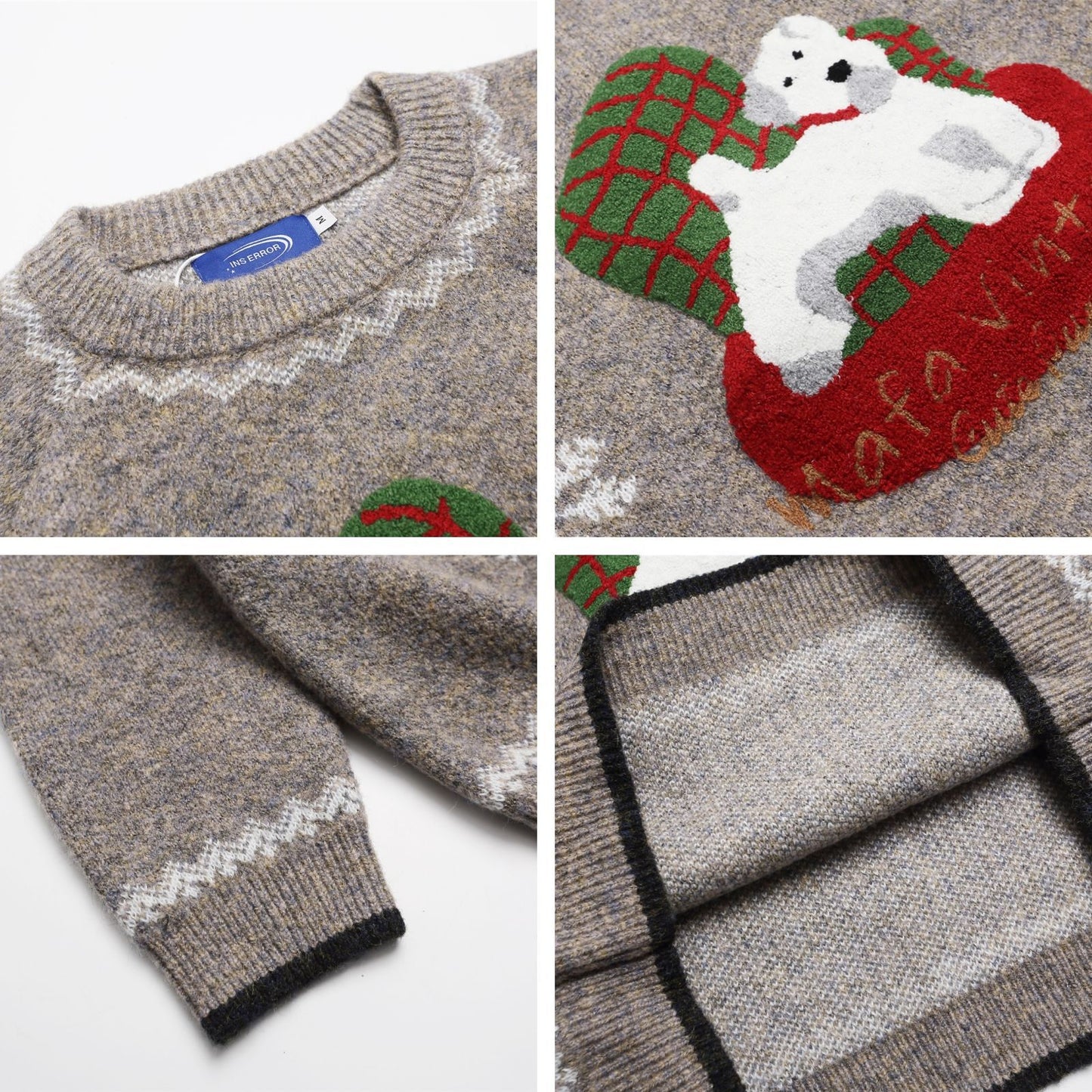 ⓀⓃⒾⓉ𒉽2025秋冬趣味小狗慵懶針織 K-33