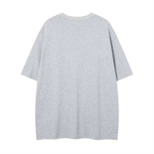 𝕃oose 𝔽it ☞𝟤𝟢𝟤𝟧 ☜美式復古圖章印花圓領男女中性 T-Shirt寬版上衣A-6