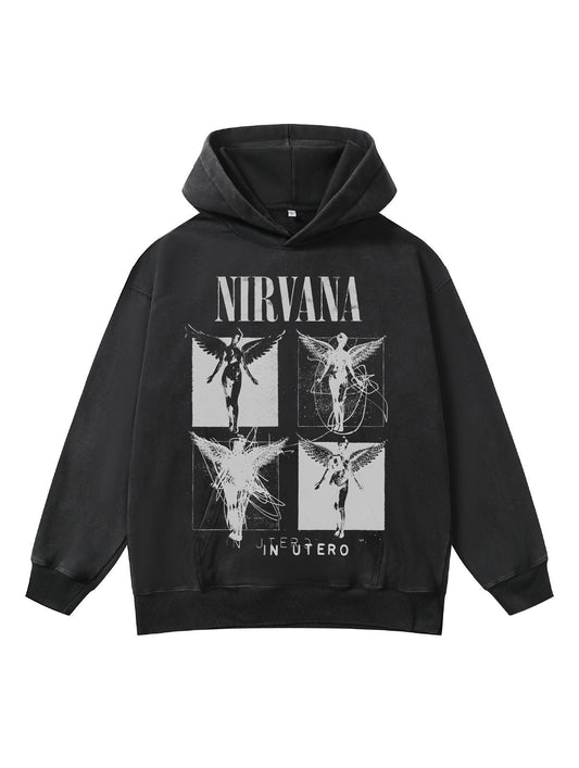 ♛𝔽𝕦𝕤𝕚𝕠𝕟 𝔽𝕠𝕔𝕦𝕤 ♛410G重磅水洗美式復古連帽大學T FZ-10