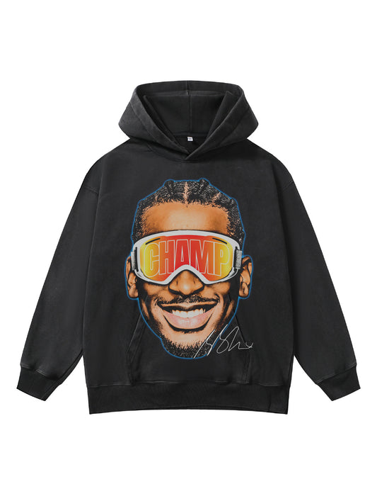 ♛𝔽𝕦𝕤𝕚𝕠𝕟 𝔽𝕠𝕔𝕦𝕤 ♛410G重磅水洗美式復古連帽大學T FZ-87