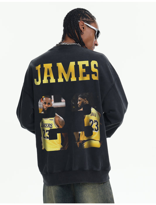 ♛𝔽𝕦𝕤𝕚𝕠𝕟 𝔽𝕠𝕔𝕦𝕤 ♛410G重磅水洗美式復古圓領厚T GH-44