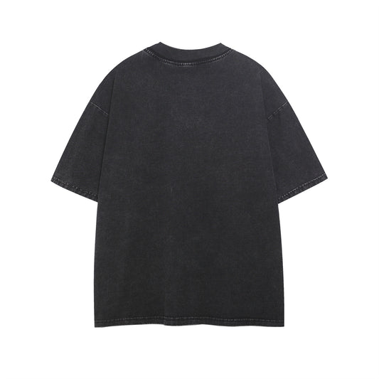 𝕃oose 𝔽it ☞𝟤𝟢𝟤𝟧 ☜美式復古人像印花圓領男女中性 T-Shirt寬版上衣 MT-8