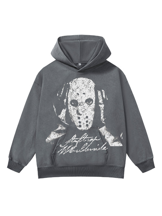 ♛𝔽𝕦𝕤𝕚𝕠𝕟 𝔽𝕠𝕔𝕦𝕤 ♛410G重磅水洗美式復古連帽大學T FZ- 72