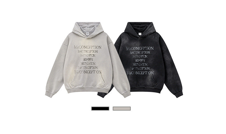 ♛𝔽𝕦𝕤𝕚𝕠𝕟 𝔽𝕠𝕔𝕦𝕤 ♛2025秋冬高磅復古水洗印花帽T 524