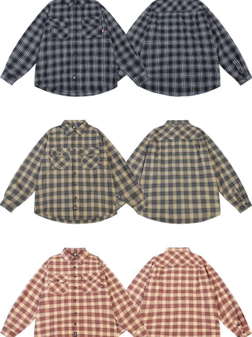 𝔽𝕦𝕤𝕚𝕠𝕟 𝔽𝕠𝕔𝕦𝕤 -ᴄʜɪᴄᴀɴᴏ♠︎悍匪♠︎ 重磅90年代復古長袖襯衫